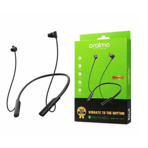 Oraimo Necklace Lite Wireless Bluetooth Neckband Earphones, Bluetooth 5.3, 30H Playtime, ENC Call Noise Reduction, Deep Bass, Type-C Fast Charging, Sports Headphones
