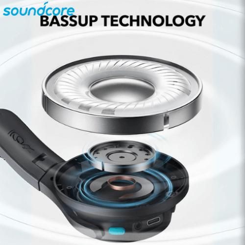 Anker Soundcore Q11i Wireless Bluetooth Headphones, Deep Bass, Hi-Res Audio, Bluetooth 5.3, 60H Playtime, Foldable Over-Ear Headset with Built-in Mic