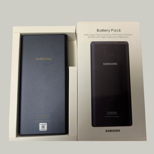 Samsung 20000mAh 25W Super Fast Charging Power Bank USB-C PD Portable Battery Pack Fast Charger for Samsung Galaxy, iPhone, Xiaomi, Tecno, Infinix & Android Phones