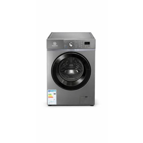 SmartPro 8KG Fully Automatic Front Load Washing Machine SWM-08FLA | 1200RPM Spin | A+++ Energy Saving | 12 Wash Programs | LED Display | Child Lock | Grey