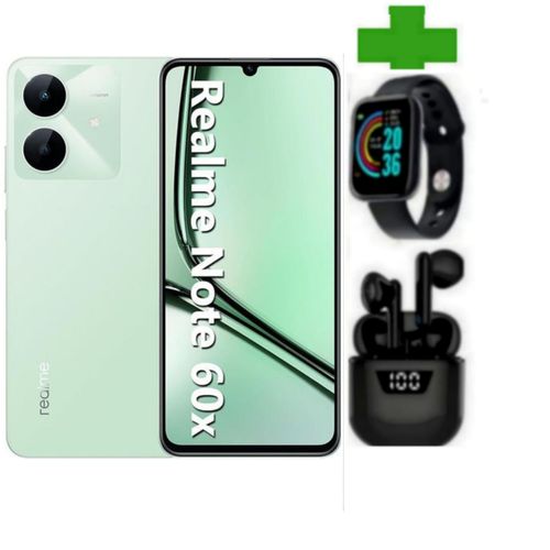 Realme Note 60X 64GB ROM, 3GB RAM, 6.74-Inch 90Hz Display, Unisoc T612 Processor, 5000mAh Battery, Dual SIM 4G Smartphone