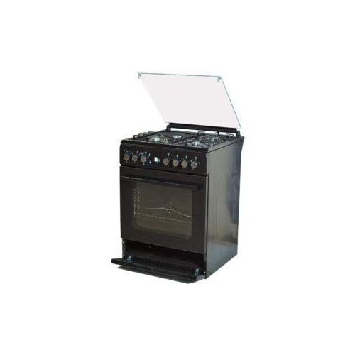 VOLSMART 50×50 Freestanding Gas Cooker, 4 Burner Standing Cooker, Compact Kitchen Cooker, Reliable Gas Cooking Stove for Home – Black