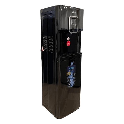 VON VDC-301CLK Bottom Loading Water Dispenser – Free Standing, Electric Cooling, Black Finish, Easy Bottle Loading, Child Safety Lock, Energy Efficient – 1 Year Warranty