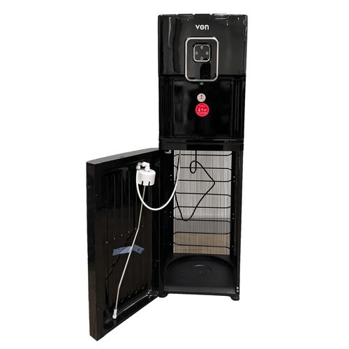 VON VDC-301CLK Bottom Loading Water Dispenser – Free Standing, Electric Cooling, Black Finish, Easy Bottle Loading, Child Safety Lock, Energy Efficient – 1 Year Warranty