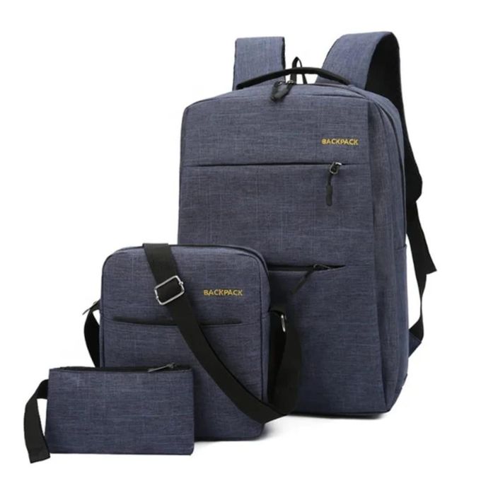 3 In 1 Business mens Laptop Bag Backpack Crossbody Bag