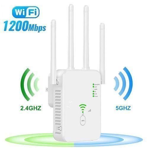 1200Mbps Wireless WiFi Repeater Wifi Extender Dual-Band 2.4G 5G WiFi Extender 802.11ac Gigabit WiFi Amplifier WPS Router