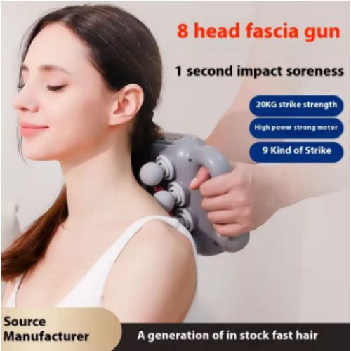 8 Massage Heads Massage Gun Deep Tissue Muscle Professional Grade High Power High Frequency Vibration Massager