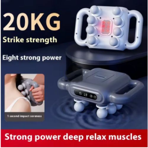 8 Massage Heads Massage Gun Deep Tissue Muscle Professional Grade High Power High Frequency Vibration Massager