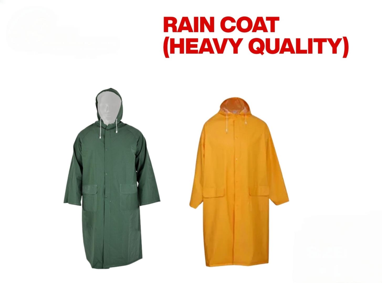 Coats  Heavy Duty PVC Raincoat – Waterproof Safety Rainwear