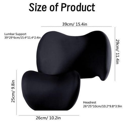 2in1 Nira back and neck support cushion, fits all colours, versitile colour that fits most car interiors