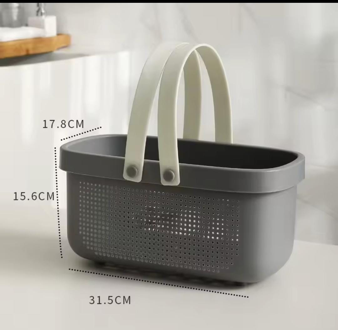 Multifunctional storage basket,t has holes which drains water, Ideal for under cabinet storage,in bathroom, Kitchen,offices etc
