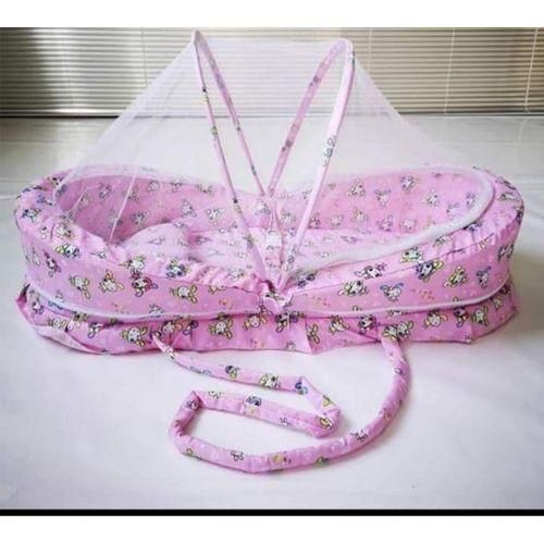 CLEARANCE OFFER foldable baby nest with mosquito net-floral