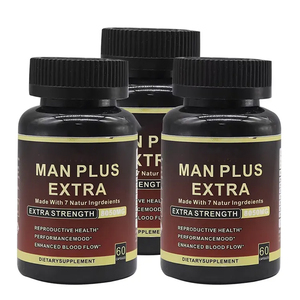 Man Plus Extra" dietary supplement capsules designed for reproductive health and performance enhancement it is marketed for "Reproductive Health," "Performance/Mood," and "Enhanced Blood Flow "etc.