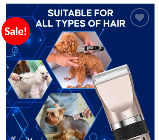 Electrical Pet Clipper Professional Grooming Kit Rechargeable Pet Cat Dog Hair Shaver a low-noise motor, high-quality blades and a user-friendly design, our dog clippers ensure easy smooth trimming.