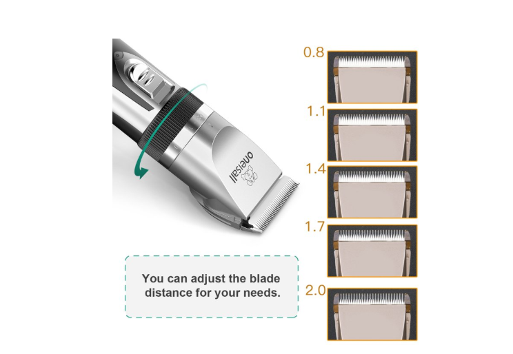Electrical Pet Clipper Professional Grooming Kit Rechargeable Pet Cat Dog Hair Shaver a low-noise motor, high-quality blades and a user-friendly design, our dog clippers ensure easy smooth trimming.
