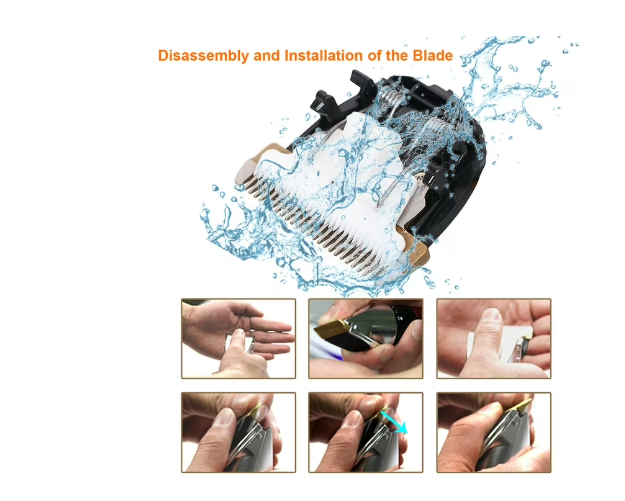 Electrical Pet Clipper Professional Grooming Kit Rechargeable Pet Cat Dog Hair Shaver a low-noise motor, high-quality blades and a user-friendly design, our dog clippers ensure easy smooth trimming.