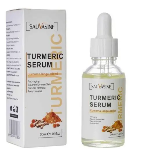 Turmeric Essence Serum 30ml/Anti-Aging/Brightening/Hydrating for Unisex/Hydrating Brightening Anti-Wrinkle Essence  Its lightweight texture absorbs quickly, perfect for daily morning and night use .