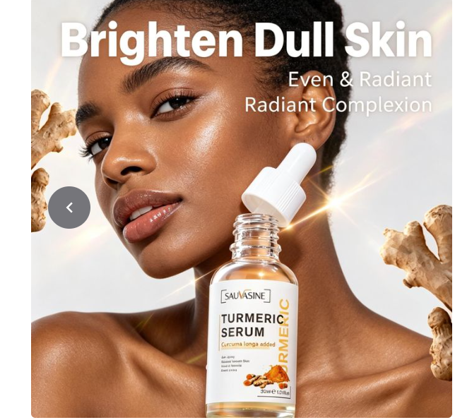 Turmeric Essence Serum 30ml/Anti-Aging/Brightening/Hydrating for Unisex/Hydrating Brightening Anti-Wrinkle Essence  Its lightweight texture absorbs quickly, perfect for daily morning and night use .