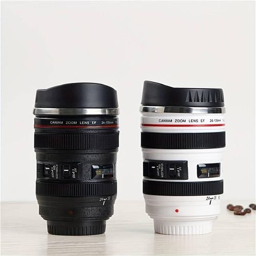 450 ml Camera Lens Coffee Mug, Cameras Lens Mug, Travel Coffee Photographers Mugs Stainless Steel Len Mug Interesting Custom Gifts for Women/Men.Crafted with a stainless steel insulated interior.
