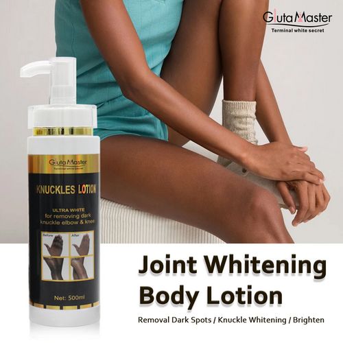 Gluta Master Terminal White Secret Knuckles Lotion for removing dark knuckles, elbows, and knees.Formulated for hyperpigmentation and aims to lighten and even out skin tone on joints.