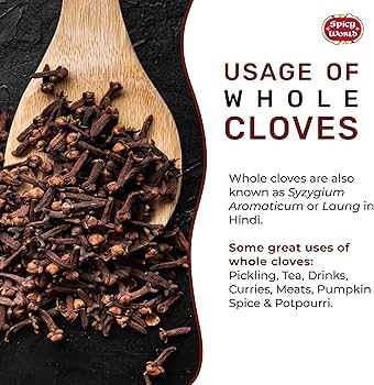 Clove (Syzygium aromaticum) is one of the most valuable spices that has been used for centuries as food preservative and for many medicinal purposes help improve insulin sensitivity and regulate blood