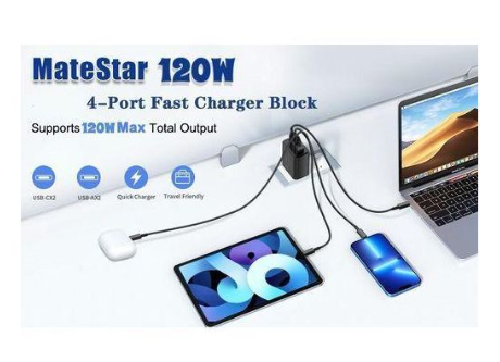 65W GaN Fast Super Fast Wall Charger.Laptop & Phone Compatible Description: Power up all your devices quickly and safely with the Floating Ark FDS-08 65W GaN Super Fast Wall Charger .