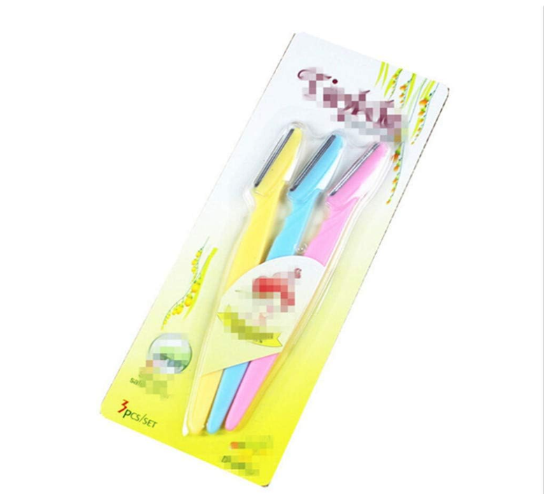 Tinkle Eyebrow Razor for Eyebrow Shaping, Facial Hair Removal & Grooming 3 Pieces  is designed for eyebrow shaping, facial hair removal, and everyday grooming needs