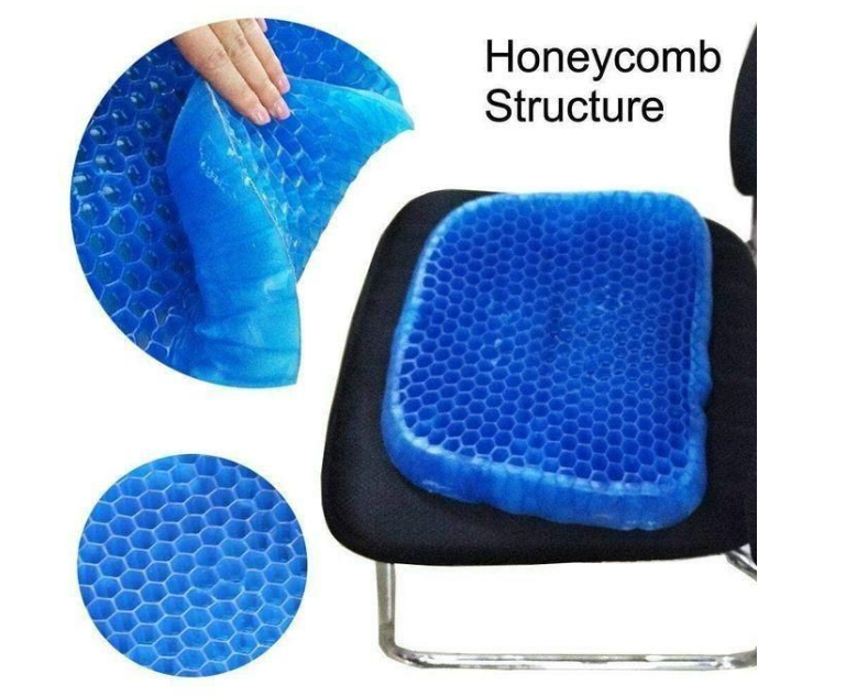 Egg sitter support cushion -Absorbs pressure points -Retains it's shape - strong and durable -Fits most chairs -Free washable cothe special elastic support pad supports your back and spine well .