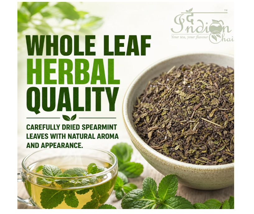Spearmint tea is widely celebrated for its sweet,minty flavor and its distinct health benefiparticularly regarding hormone balance, digestion and also helps manage PCOS symptoms like facial hair etc .