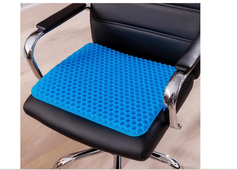 Egg sitter support cushion -Absorbs pressure points -Retains it's shape - strong and durable -Fits most chairs -Free washable cothe special elastic support pad supports your back and spine well .