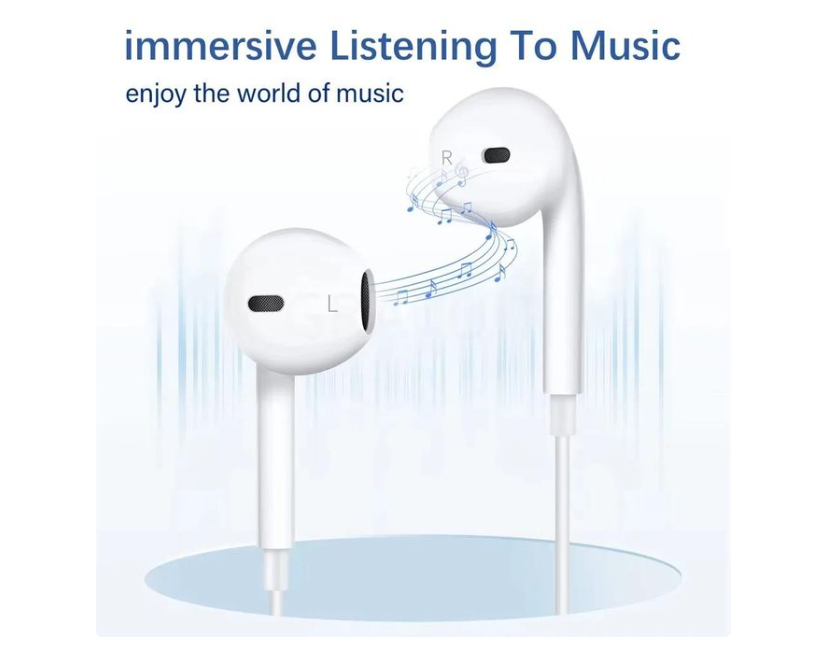 SGS77 Hi-Fi Sound Wireless Headset, an affordable earbud model styled like standard wired earbuds but engineered with built-in Bluetooth connectivity, it works seamlessly with mainstream Type-C phones