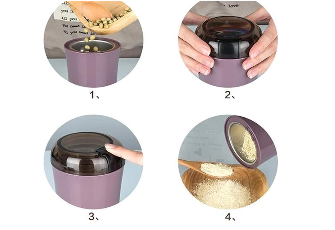 Coffee Grinder Multi-Functional Electric Stainless Steel Multifunction Household Electric Cereals Grain Portable Coffee Bean Seasonings Spices Mill Powder Grinder Machine for Kitchen .