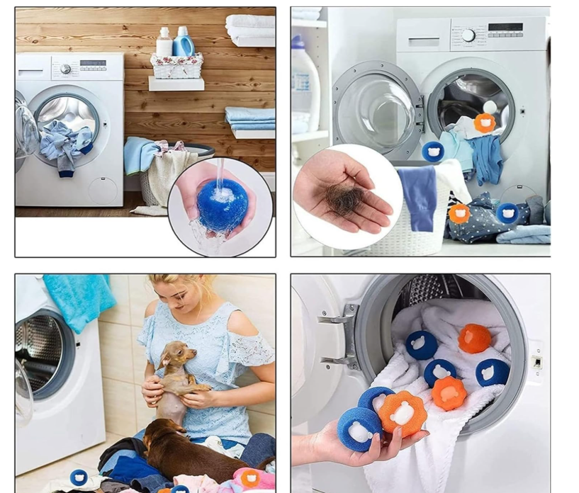 10-Piece Reusable Laundry Balls – Lint & Pet Hair Remover Washing Machine Cleaning Balls  a practical laundry solution designed to improve washing performance while protecting fabrics.