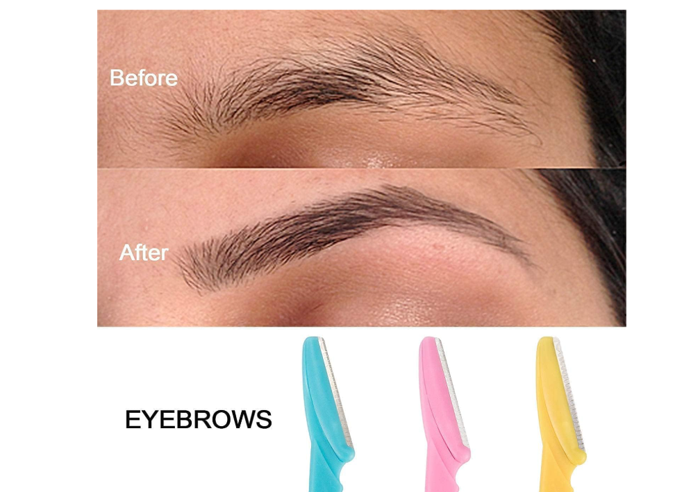 Tinkle Eyebrow Razor for Eyebrow Shaping, Facial Hair Removal & Grooming 3 Pieces  is designed for eyebrow shaping, facial hair removal, and everyday grooming needs