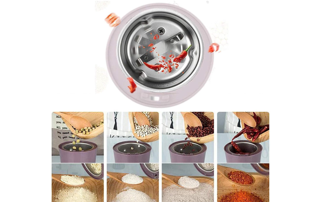 Coffee Grinder Multi-Functional Electric Stainless Steel Multifunction Household Electric Cereals Grain Portable Coffee Bean Seasonings Spices Mill Powder Grinder Machine for Kitchen .