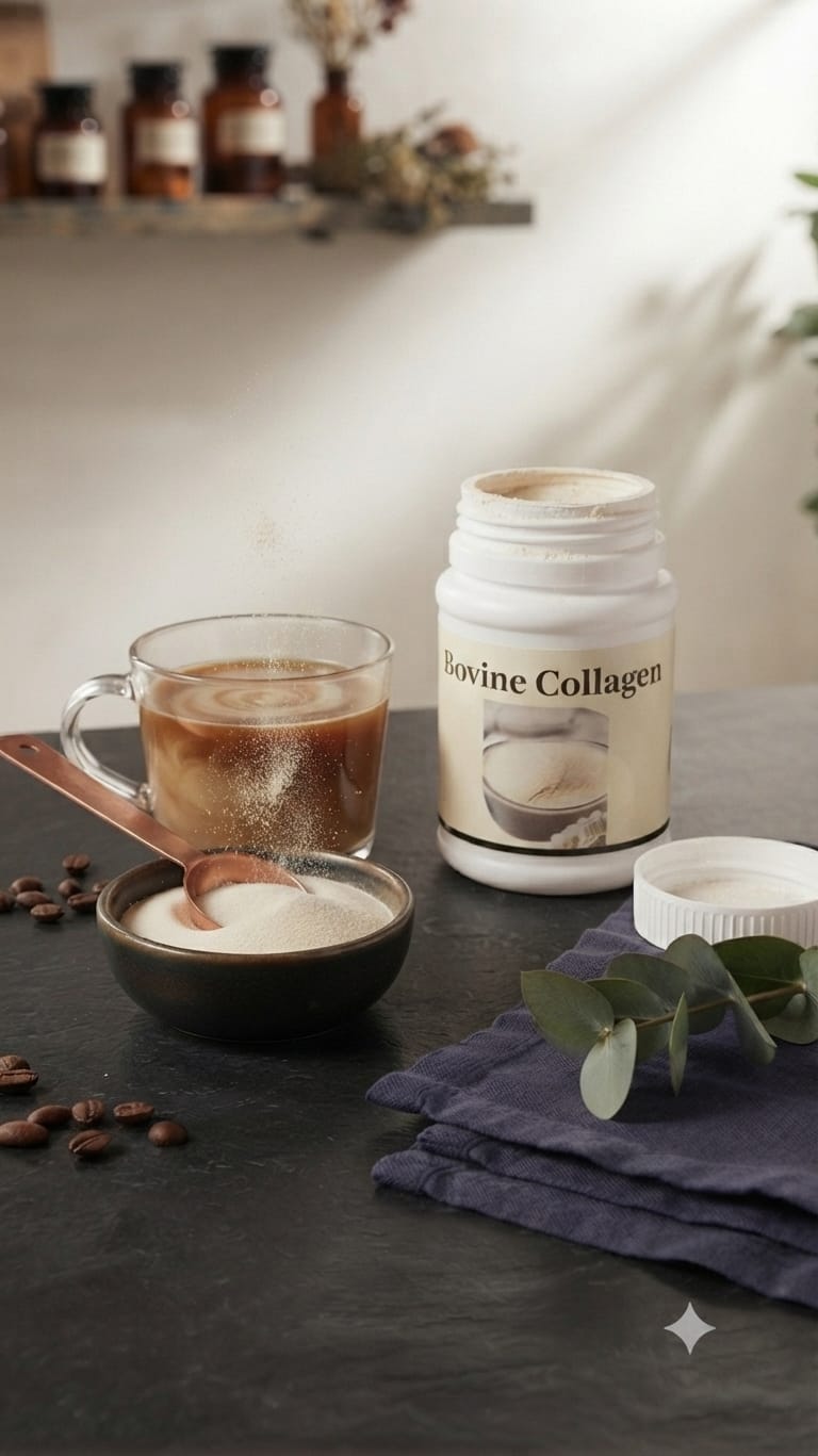BOVINE COLLAGEN , Peptides for Radiant Skin, Focuses on anti-aging & Joint Health  It improves skin elasticity, reduces wrinkles, supports joint health, and strengthens bones, muscles, and tendons