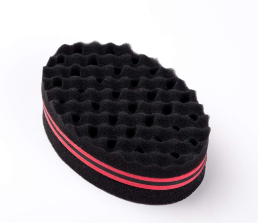 Magic Hair Twist Sponge Brush Premium Double-Sided Barber Curling Sponge Small Holes Hair Styling Care Tool for Afro Curling Coil Wave Hair Rasta Braid