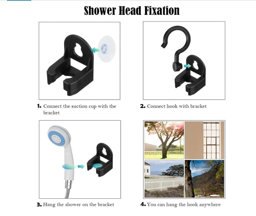 Portable Camping Shower, USB Rechargeable Outdoor Shower Pump, Electric Camp Shower, On-The-Go Bathing Solution for Pets Beach Garden