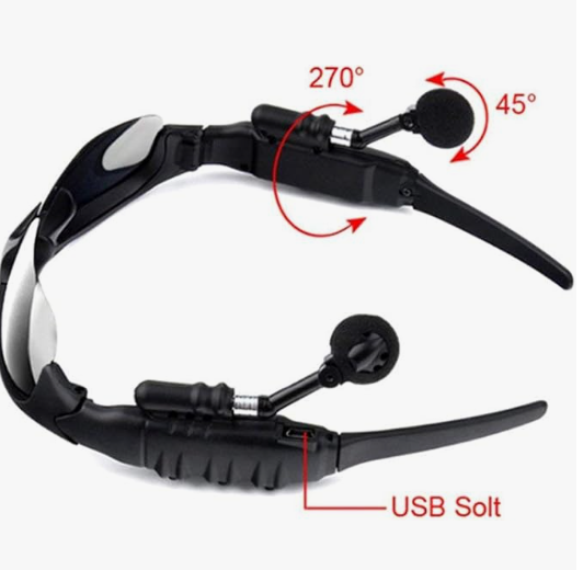 Wireless Bluetooth Sunglasses Anti-ray Stereo 4.1 Music Bluetooth Headphones for Men Support Both Headset and Hands-Free