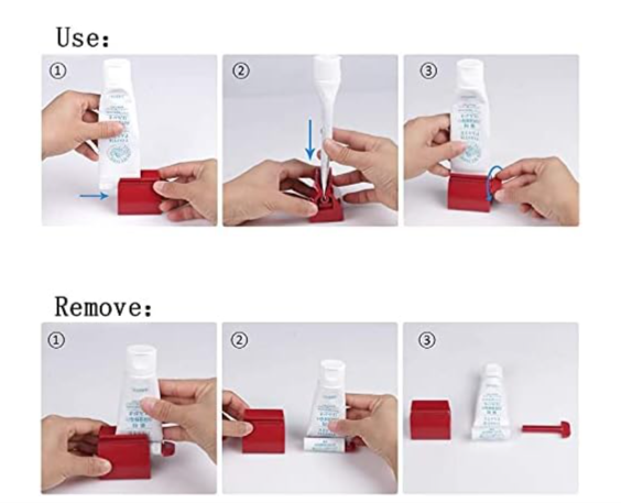 Roll-Up Toothpaste Tube Squeezer – Manual Toothpaste Dispenser & Tube Roller it effortlessly squeezes tubes from the bottom, minimizing waste while making dispensing easier and more efficient.