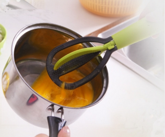 3 In 1 Egg Beater Sauce Mixer Kitchen Tools Rotatable Rice Spoon Multifunctional Spoon for Beating Eggs Washing Rice Cucharas