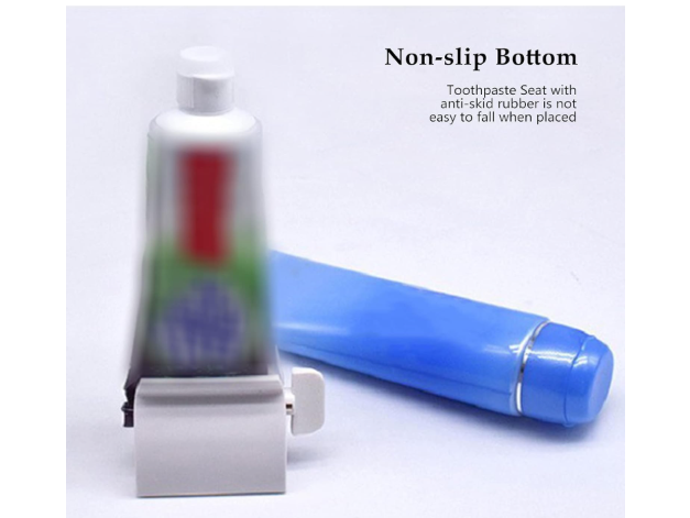 Roll-Up Toothpaste Tube Squeezer – Manual Toothpaste Dispenser & Tube Roller it effortlessly squeezes tubes from the bottom, minimizing waste while making dispensing easier and more efficient.