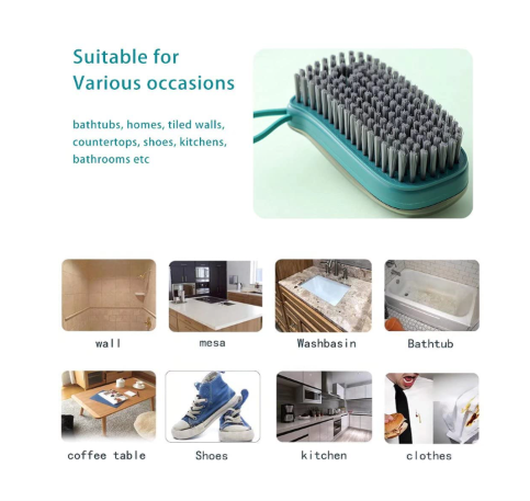Dish Soap Dispenser Scrub Cleaning Brush Set Household Cleaning Tools Washing Brush for Laundry Cloth Shoe, Good Scrubber Cleaner for Bathroom Kitchen Tub Shower Sink Carpet-