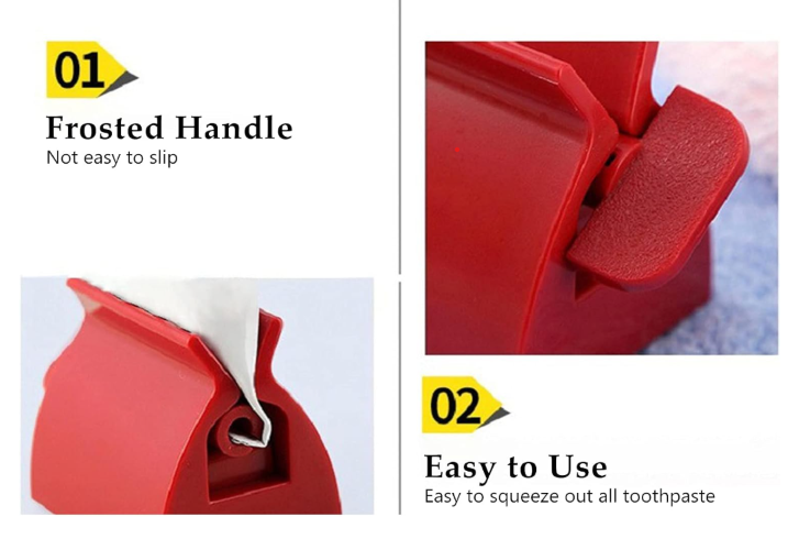Roll-Up Toothpaste Tube Squeezer – Manual Toothpaste Dispenser & Tube Roller it effortlessly squeezes tubes from the bottom, minimizing waste while making dispensing easier and more efficient.
