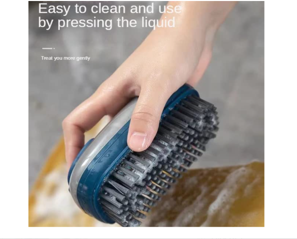 Dish Soap Dispenser Scrub Cleaning Brush Set Household Cleaning Tools Washing Brush for Laundry Cloth Shoe, Good Scrubber Cleaner for Bathroom Kitchen Tub Shower Sink Carpet-