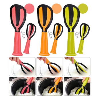 3 In 1 Egg Beater Sauce Mixer Kitchen Tools Rotatable Rice Spoon Multifunctional Spoon for Beating Eggs Washing Rice Cucharas