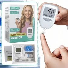 Digital Blood Glucose Monitoring System Kit - Fast 10s Glucometer with 50 Test Strips and 50 Prick Needles/Lancets - Accurate Home Diabetes Tester