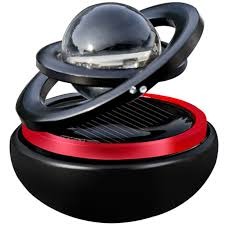Rotating Car Air Freshener Solar Floating Planet Car Perfume Aroma Diffuser Car Interior Decorative Accessories Diffuser For Car Office Home