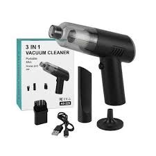 3-in-1 Portable Car Vacuum Cleaner, Cordless Mini Vacuum Cleaner, Rechargeable Handheld Dust Blower