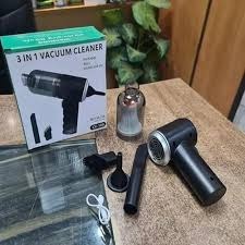 3-in-1 Portable Car Vacuum Cleaner, Cordless Mini Vacuum Cleaner, Rechargeable Handheld Dust Blower